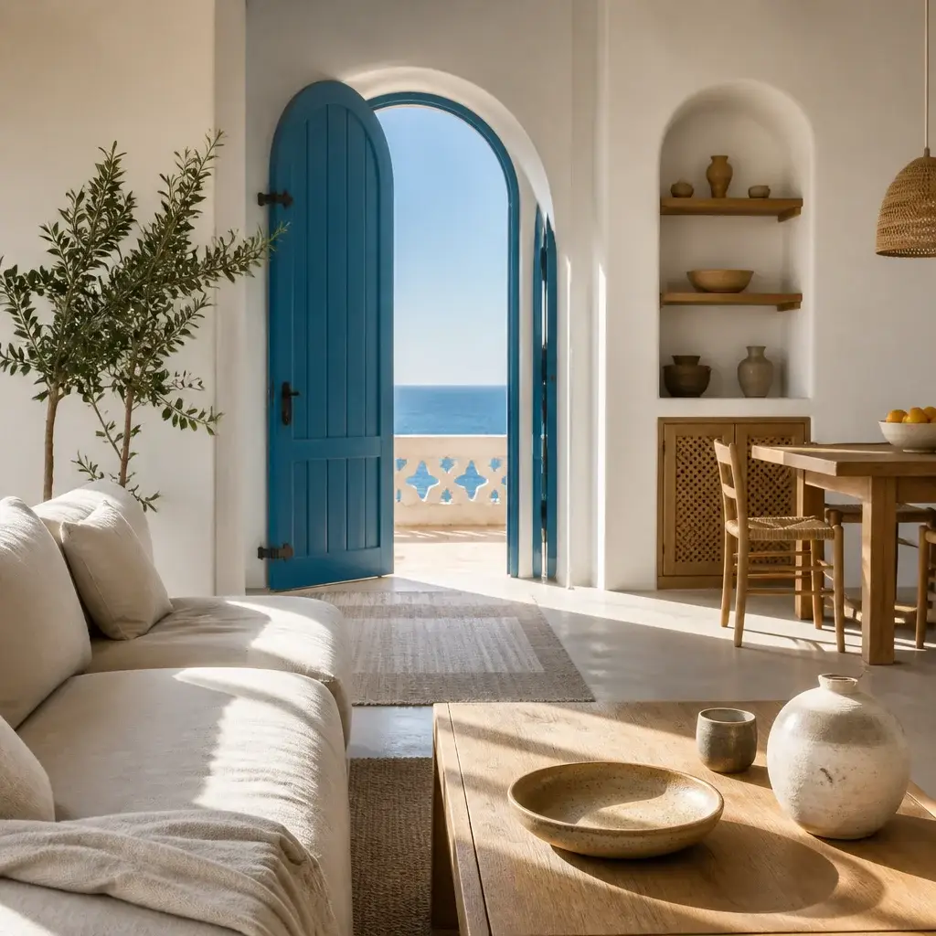 A sunlit Tunisian interior.